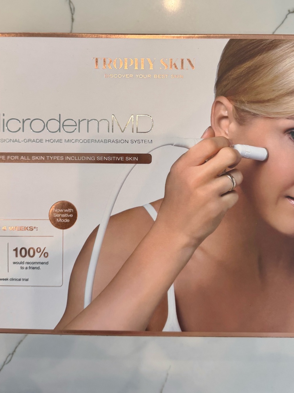 Trophy Skin MicrodermMD Home Microdermabrasion Device - White